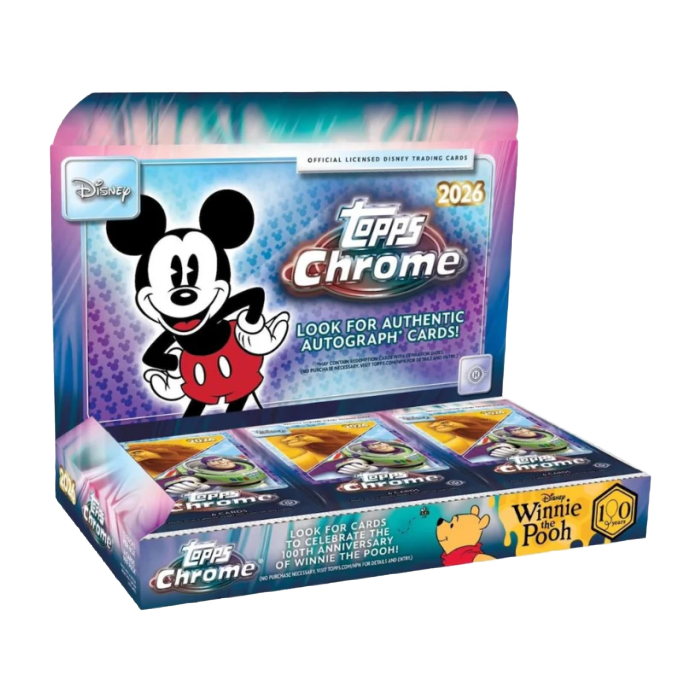 2026 Topps Chrome Disney hobby (Forhåndsbestilling)