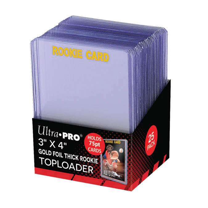 Ultra PRO Rookie Gold Thick Toploader 75PT (25-Pack)