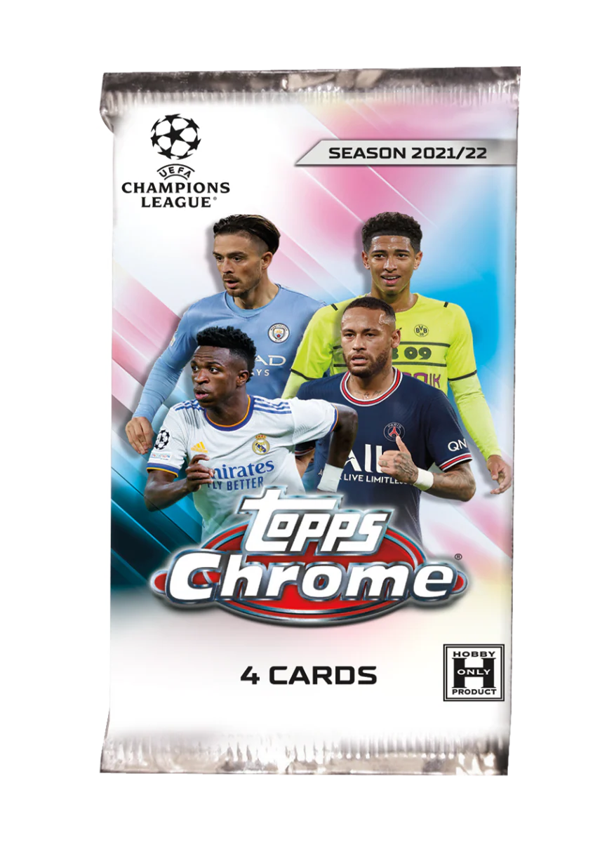 Topps Chrome UEFA Champions League 2021/22 Løs Pakke (Live)