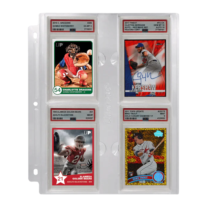 Ultra PRO 4-Pocket Binder Page for PSA Graded Cards