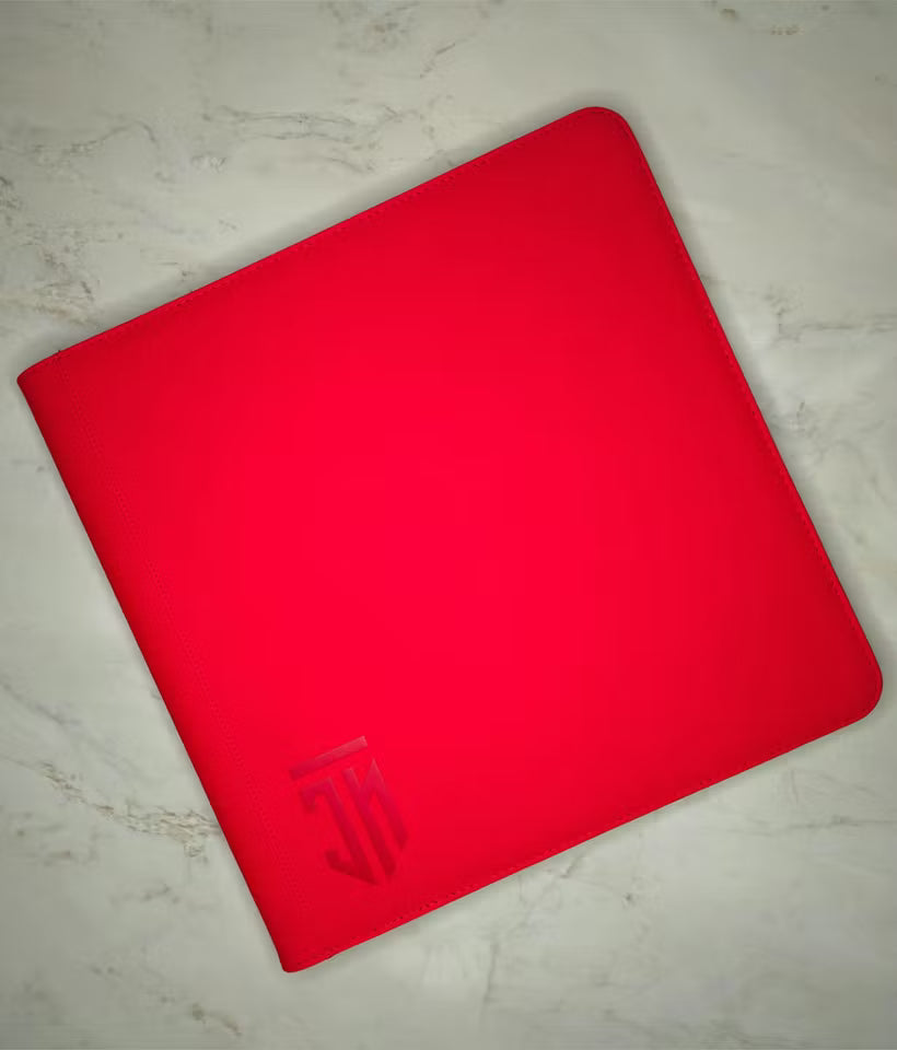 CustomNerds 12-Pocket Toploader Binder (Rød)