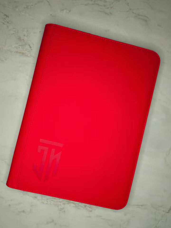 CustomNerds 9-Pocket Toploader Binder (Rød)
