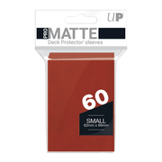 Ultra PRO PRO-Matte Small Sleeves Red (60 Sleeves) – 62 x 89 mm