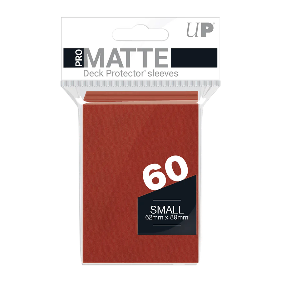 Ultra PRO PRO-Matte Small Sleeves Red (60 Sleeves) – 62 x 89 mm