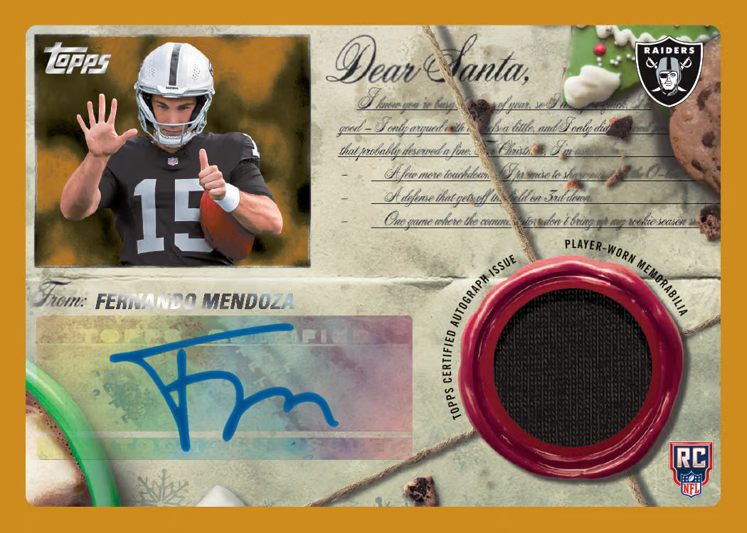 Topps Holiday Mega Football 2026- Mega Box (Forhåndsbestilling)