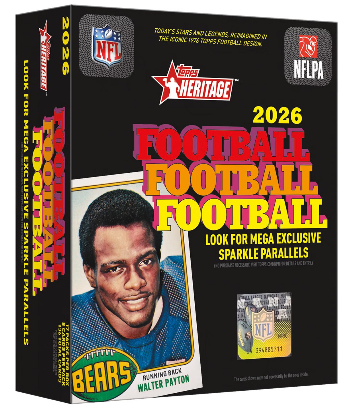 Topps Heritage Football 2026  - Mega Box (Forhåndsbestilling)