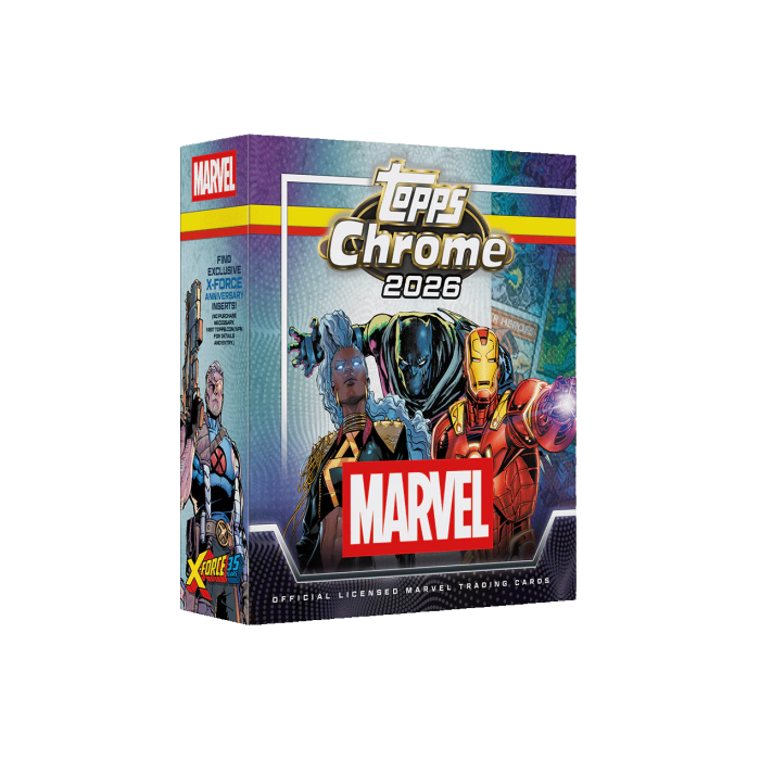 Topps Marvel Comics Chrome 2026 mega (Forhåndsbestilling)