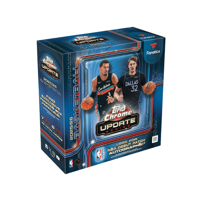 Topps NBA Chrome Updates 25-26 - Mega (Forhåndsbestilling)