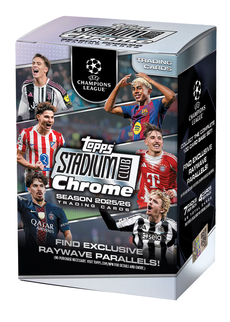 Topps Stadium Club Chrome UCL 25-26 - Value Box (Forhåndbestilling)