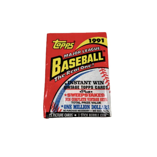 Topps Major Leauge baseball 1991 the real one!