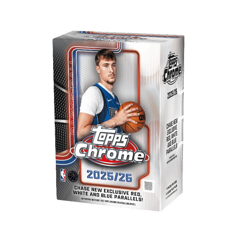 Forhåndssalg 18.12 - Topps Chrome NBA 25/26 Blaster Boks