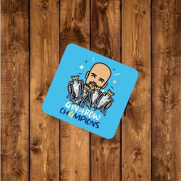 Pep Guardiola Coaster - Manchester City