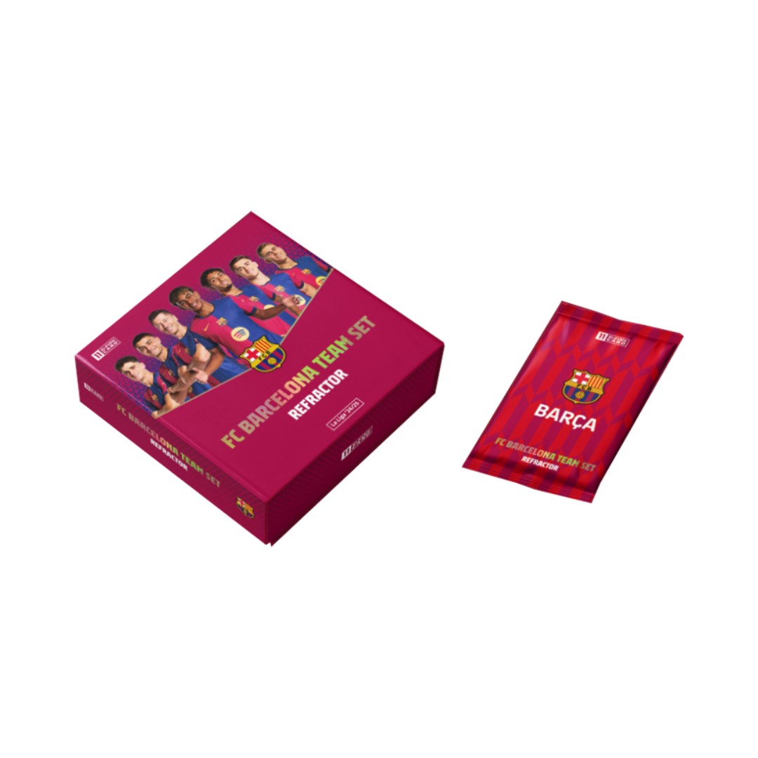 Eleven Card FC Barcelona Team Set 24/25 Hobby Boks Pakke