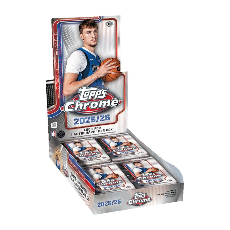 Forhåndssalg 18.12 - Topps Chrome NBA 25/26 Hobby Boks