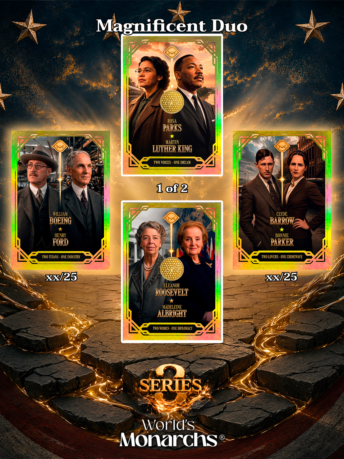 World's Monarchs - Serie 3 Box